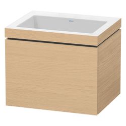 Duravit L-Cube Waschtisch-Set C-bonded wh Dekor, 480x600x500mm Natur Eiche Matt, G... DURAVIT-LC6916N3030 4067116305005 (Abb. 1)