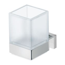 Duravit Karree Zahnputzbecher einzeln wandhängend, Position mitte, 100x69x110mm, Ch... DURAVIT-0099511000 4021534901089 (Abb. 1)