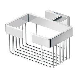 Duravit Karree Seifenschale 140x120x65mm, Chrom, Messing/Glas, wandhängend... DURAVIT-0099531000 4021534901201 (Abb. 1)