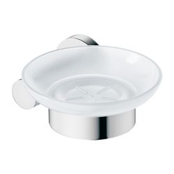 Duravit D-Code Seifenschale 120x137x53mm, Chrom/Mattweiß, Messing/Milchglas, Schrau... DURAVIT-0099181000 4021534636158 (Abb. 1)