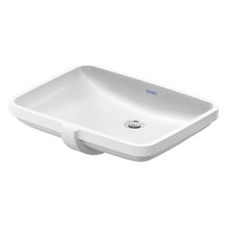 Duravit No.1 Einbauwaschtisch 400x550x160mm, Weiß Hochglanz, ohne HLB, mit Überlau... DURAVIT-03955500282 4063382182746 (Abb. 1)
