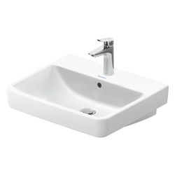 Duravit No.1 Waschtisch 460x550x175mm, Weiß Hochglanz, Rechteckig, 1 Waschplatz/HL ... DURAVIT-2375550000 4063382180278 (Abb. 1)