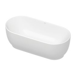 Duravit Luv Badewanne 615x850x1800mm, 252l, Mattweiß, Oval, Freistehend, 2 Rüc... DURAVIT-700434000000000 4053424180199 (Abb. 1)