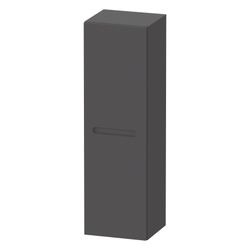 Duravit No.1 Halbhochschrank, Folie 360x400x1320mm Graphit Matt, 1 Tür L, 4 Gl... DURAVIT-N10180L49490000 4067116990089 (Abb. 1)