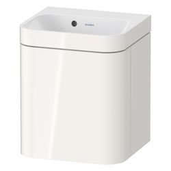 Duravit Happy D.2 Waschtisch-Set C-bonded wh Lack, 360x400x480mm Weiß Hochglan... DURAVIT-HP4634N22220000 4063382208743 (Abb. 1)