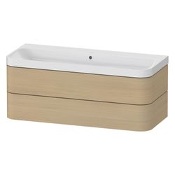 Duravit Happy D.2 Waschtisch-Set C-shaped wh Lack, 490x1175x480mm Mediterrane ... DURAVIT-HP4349N71710000 4063382214959 (Abb. 1)