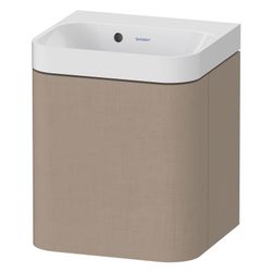 Duravit Happy D.2 Waschtisch-Set C-shaped wh Dekor 360x400x480mm Leinen Matt/ ... DURAVIT-HP4344N75750000 4063382214720 (Abb. 1)