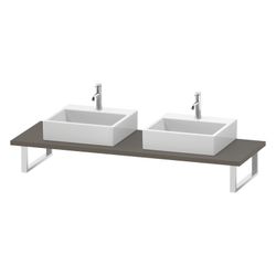 Duravit L-Cube Konsole variabel 550x800-2000x30mm wandhäng., Flanell Grau SDM, ohn... DURAVIT-LC107C09090 4053424925561 (Abb. 1)