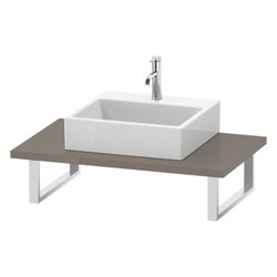 Duravit L-Cube Konsole variabel 550x800-2000x30mm, Flanell Grau HG, ohne Konsolent... DURAVIT-LC106C08989 4053424925288 (Abb. 1)