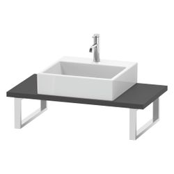 Duravit L-Cube Konsole variabel 480x800-2000x30mm, Compact Graphit Matt, ohne Kons... DURAVIT-LC104C04949 4053424923963 (Abb. 1)