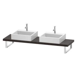 Duravit L-Cube Konsole variabel 480x800-2000x45mm Compact Eiche dunkel gebürstet M... DURAVIT-LC101C07272 4053424923819 (Abb. 1)