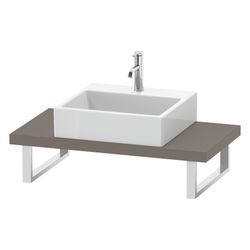 Duravit L-Cube Konsole variabel 480x800-2000x45mm, Compact Basalt Matt, ohne Konso... DURAVIT-LC100C04343 4053424923390 (Abb. 1)