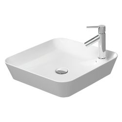 Duravit Cape Cod Aufsatzbecken 460mm, Weiß Hochglanz, DuraCeram, Quadratisch, ohne ... DURAVIT-2340460000 4021534988868 (Abb. 1)