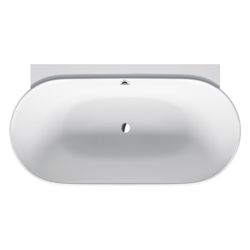 Duravit Luv Badewanne 610x950x1800mm, 252l, Mattweiß, Oval, Vorwand, 2 Rückens... DURAVIT-700433000000000 4053424180175 (Abb. 1)