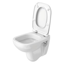 Duravit D-Code Wand-WC 480x350x355mm, Weiß Hochglanz, 6l, Tiefspüler, halb, waagere... DURAVIT-2211090000 4021534344237 (Abb. 1)
