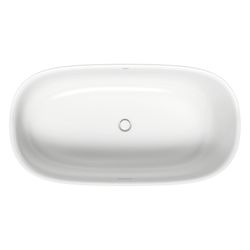 Duravit Zencha Badewanne 600x850x1600mm, 306l, Mattweiß, Oval, Freistehend, 1 ... DURAVIT-700462000000000 4063382792525 (Abb. 1)