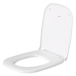 Duravit D-Code WC-Sitz Weiß Hochglanz 360x40x430mm, ohne Absenkautomatik, Edelstahl... DURAVIT-0067310000 4021534384769 (Abb. 1)