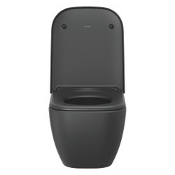 Duravit Happy D.2 WC-Sitz Anthrazit Matt 359x43x430mm mit Absenkauto. Sitzgarnitur ... DURAVIT-0064591300 4053424703381 (Abb. 1)