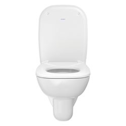 Duravit D-Code WC-Sitz Weiß Hochglanz 360x40x430mm, ohne Absenkautomatik, Edelstahl... DURAVIT-0067310000 4021534384769 (Abb. 1)
