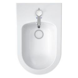 Duravit White Tulip Stand Bidet 580x370x420mm, Weiß Hochglanz, 1 HL, mit ÜL, Back t... DURAVIT-2293100000 4063382012562 (Abb. 1)