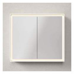 Duravit L-Cube Spiegelschrank Wandmontage 155x800x700mm, Graphit, 2 Türen L/R,... DURAVIT-LC7551049492000 4067116103984 (Abb. 1)