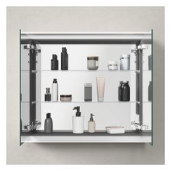 Duravit L-Cube Spiegelschrank Wandmontage 155x800x700mm, Graphit, 2 Türen L/R,... DURAVIT-LC7551049492000 4067116103984 (Abb. 1)