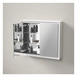 Duravit L-Cube Spiegelschrank Wandmontage 155x800x700mm, Graphit, 2 Türen L/R,... DURAVIT-LC7551049492000 4067116103984 (Abb. 1)