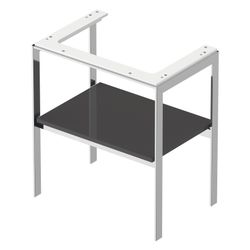 Duravit White Tulip Metallkonsole 450x684x760mm, Graphit Hochglanz, 1 Ablagefläche... DURAVIT-WT45400H1H1 4063382125866 (Abb. 1)