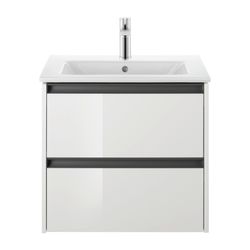 Duravit ME by Starck Waschtisch 490x630x180mm, Weiß Hochglanz, Rechteckig, 1 Waschp... DURAVIT-2336630000 4053424052014 (Abb. 1)