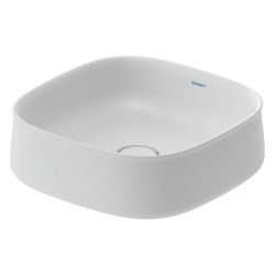 Duravit Zencha Aufsatzbecken 420mm, Weiß Seidenmatt, DuraCeram, Quadratisch, ohne Ü... DURAVIT-2373423279 4063382174925 (Abb. 1)