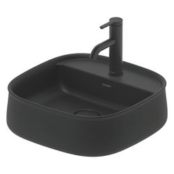 Duravit Zencha Aufsatzbecken 420mm, Anthrazit Matt, DuraCeram, Quadratisch, mit HLB... DURAVIT-2374421371 4063382175182 (Abb. 1)