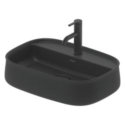 Duravit Zencha Aufsatzbecken 550mm, Anthrazit Matt, WonderGliss, DuraCeram, Rechte... DURAVIT-23745513711 4063382175014 (Abb. 1)