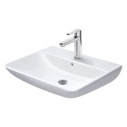 Duravit ME by Starck Waschtisch 490x650x180mm wh Weiß HG, Rechteckig, WonderGliss,... DURAVIT-23356500001 4021534966620 (Abb. 1)