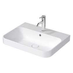 Duravit Happy D.2 Plus Aufsatzbecken 600mm, Anthrazit Matt, WonderGliss, rechtecki... DURAVIT-23606013601 4053424896984 (Abb. 1)