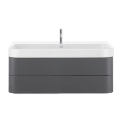 Duravit Happy D.2 Waschtisch 505x1200x170mm, WonderGliss, Weiß Hochglanz, Rechteck... DURAVIT-23181200001 4021534953255 (Abb. 1)