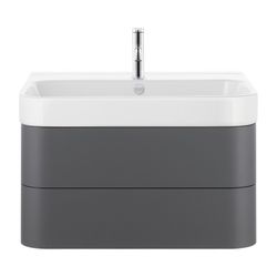 Duravit Happy D.2 Waschtisch 505x800x170mm, WonderGliss, Weiß Hochglanz, Rechtecki... DURAVIT-23188000001 4021534855986 (Abb. 1)