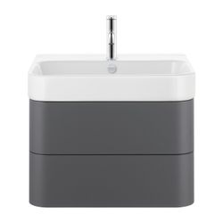 Duravit Happy D.2 Waschtisch 505x650x170mm, WonderGliss, Weiß Hochglanz, Rechtecki... DURAVIT-23186500001 4021534856037 (Abb. 1)