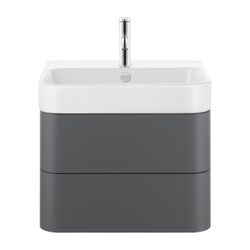 Duravit Happy D.2 Waschtisch 505x600x170mm, WonderGliss, Weiß Hochglanz, Rechtecki... DURAVIT-23186000001 4053424119519 (Abb. 1)