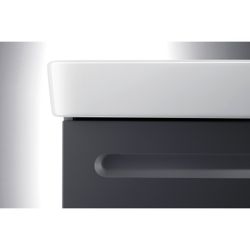 Duravit No.1 Waschtischunterbau wandhängend 386x440x478mm L Graphit Matt Folie... DURAVIT-N14267L49490000 4063382802057 (Abb. 1)
