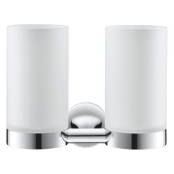 Duravit Starck T Zahnputzbecher doppelt wandhängend, Position R L, 170x98x140mm, Ch... DURAVIT-0099481000 4063382318626 (Abb. 1)