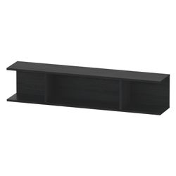 Duravit Ketho.2 Wandregal 150x800x170mm, Eiche Schwarz, 3 offene Fächer, wandh... DURAVIT-K21208016160000 4063382811684 (Abb. 1)