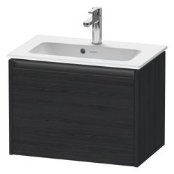 Duravit Ketho.2 Waschtischunterbau wandh. 390x610x440mm, Compact Eiche Mattsch... DURAVIT-K25055016160000 4063382812506 (Abb. 1)