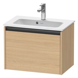 Duravit Ketho.2 Waschtischunterbau wandh. 390x610x440mm, Compact Natur Eiche M... DURAVIT-K25055030300000 4063382812537 (Abb. 1)