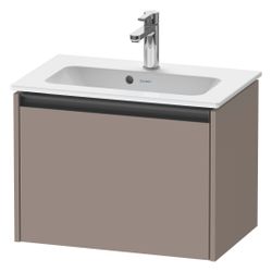 Duravit Ketho.2 Waschtischunterbau wandh. 390x610x440mm, Compact Basalt Matt, ... DURAVIT-K25055043430000 4063382812551 (Abb. 1)
