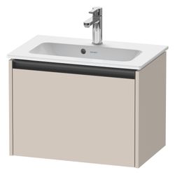 Duravit Ketho.2 Waschtischunterbau wandh. 390x610x440mm, Compact Taupe Matt, G... DURAVIT-K25055091910000 4063382812582 (Abb. 1)
