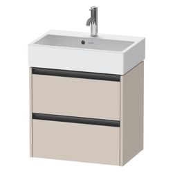 Duravit Ketho.2 Waschtischunterbau wandh. 390x584x549mm, Compact, Taupe Matt, ... DURAVIT-K25273091910000 4063382822871 (Abb. 1)
