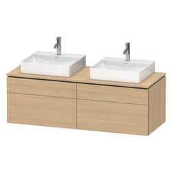 Duravit L-Cube Konsolen-WTU wandh. 550x1420x482mm Natur Eiche Matt, mittig, mi... DURAVIT-LC4872B30300000 4063382889386 (Abb. 1)
