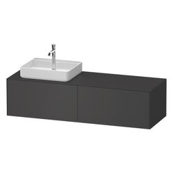 Duravit White Tulip Konsolenwaschtischunterbau wandh. 550x1600x408mm L, Graphi... DURAVIT-WT4864L58580000 4063382904058 (Abb. 1)