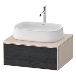 Duravit Zencha Konsolenwaschtischunterbau wandh. 550x650x281mm Eiche Mattschwa... DURAVIT-ZE4810016830000 4063382840332 (Abb. 1)