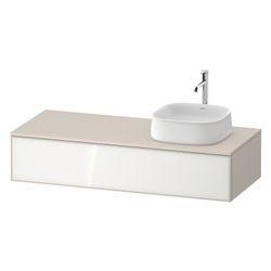 Duravit Zencha Konsolenwaschtischunterbau wandh. 550x1300x281mm R, Weiß, Glas,... DURAVIT-ZE4812R64830000 4063382841452 (Abb. 1)